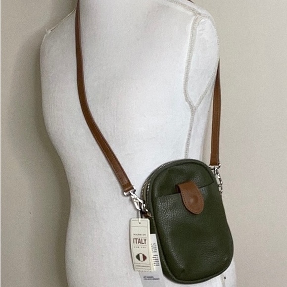 NWT, DIVNA FIRENZA, CROSSBODY LEATHER  BAG - Picture 2 of 16